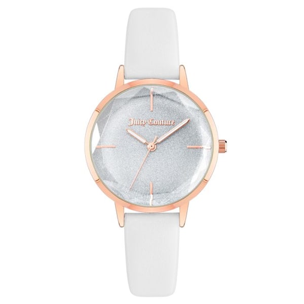 Klocka - Juicy Couture - JC1326RGWT - Läder - Kvarts - Chic vit/grå