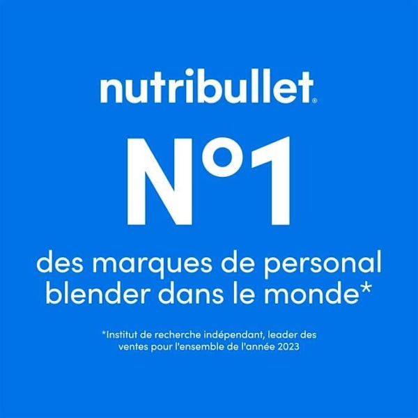 Blender portable - NutriBullet - NBP003MA - 475ml - Uden BPA - USB-C kabel