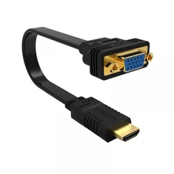 Fra digital til analog EW9864 HDMI til VGA-konverteren forbinder din pc eller bærbare computer med en HDMI-udgang til en