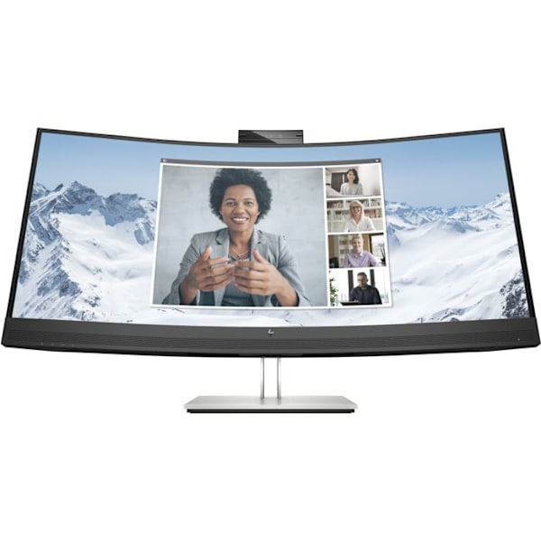 Kurvet PC-skærm - HP - E34m G4 - Sort - 34 tommer - Indbyggede højttalere