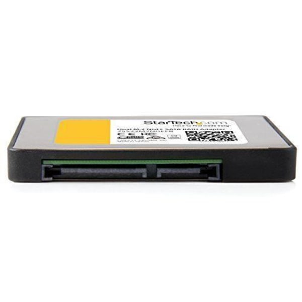 Kaksoismuunnin M.2 SATA 2,5" RAID - STARTECH - 6 Gb/s - musta ja hopea musta, Metallinen, Valkoinen, Keltainen