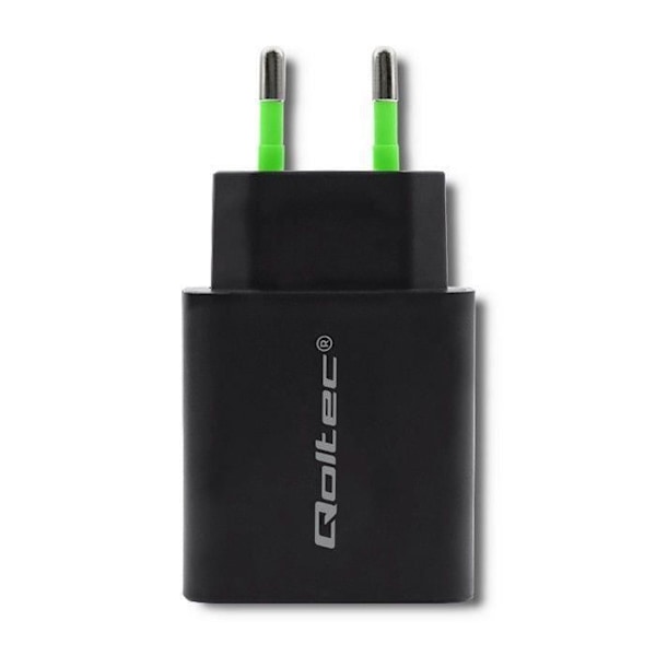 Qoltec Oplader 18W 5-12V, 1.5-3A, USB C - 5901878517131