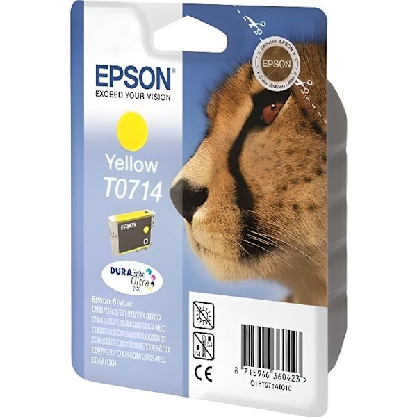 EPSON Cartridge T0714 - Gepard - Gul