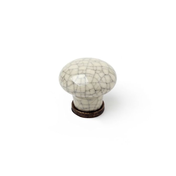Møbelknop - Rei - MOD.818 - Porcelæne - 30 mm - Sæt af 2 enheder Vit