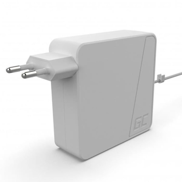 Green Cell - Strømadapter til Apple Macbook 60W / 16.5V 3.65A / Magsafe - 5902701410643