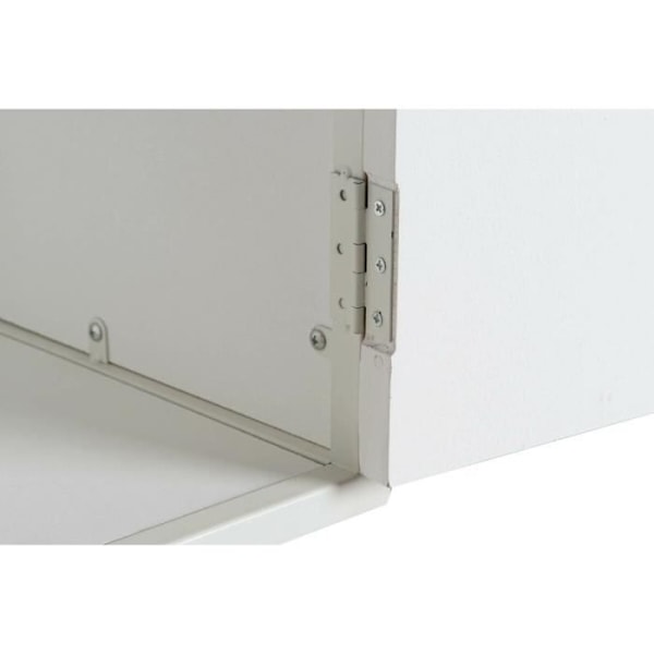 Sidebord - Hvidmetal - Granmønster - 120 x 35 x 90 cm