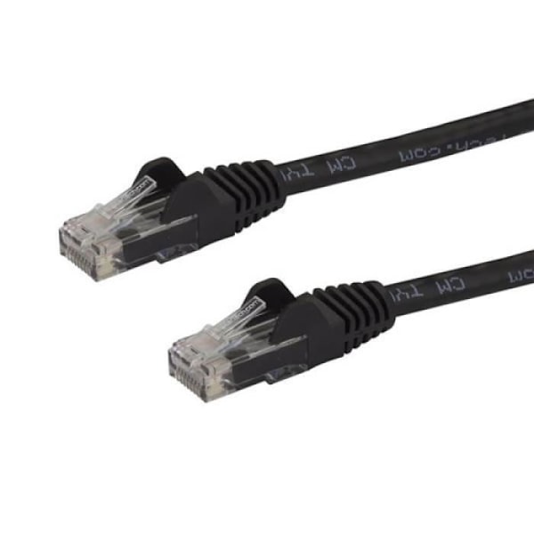 Ethernet-kaapeli Cat 6 - STARTECH - 1,5 m - 100% kupari - Musta - Gigabit