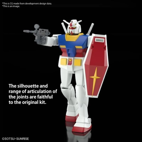 Modell - BANDAI SPIRITS - RX-78-2 Gundam (Revival Ver.) - 1/144 - Flerfärgad - För 14 år och äldre Flerfärgad