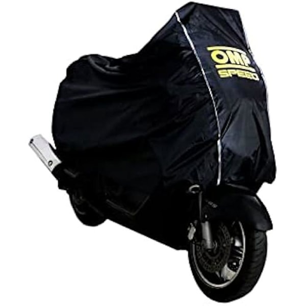 Motorcykel beskyttelsescover - OMP - SPEED - Størrelse M - Oxford 300D - Vandtæt og reflekterende Svart