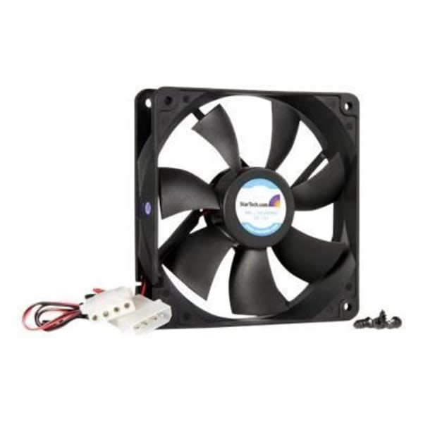 STARTECH kaksoiskuulalaakerinen PC-tuuletin - LP4-virtalähde - 120 mm - 120 mm - kaksoiskuulalaakeri - 4