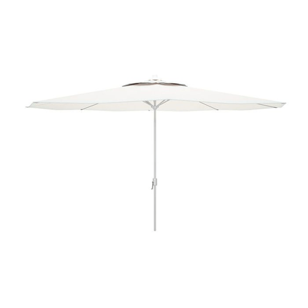 Marbueno Parasol Hvid Polyester Stål Ø 270 cm