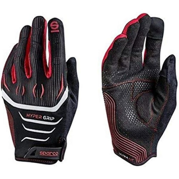 Sparco 002094NRRS12 Handsker - Sort/Rød - Maserati Distance - Typekode Ss051Stb302