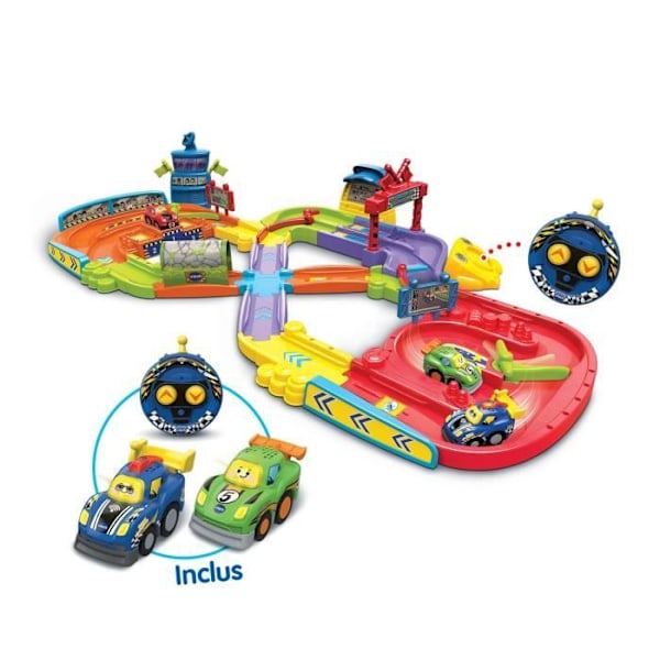 VTECH TUT TUT BOLIDES - MIN FÖRSTA FJÄRRKONTROLLERADE KRETS (+ SIMON SUPER CHAMPION / LÉO BOLIDE TURBO) Flerfärgad
