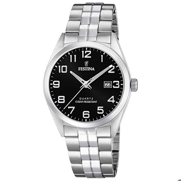 Ure - Festina - F20437-1 - Kvarts - Stål - Analogisk Grå