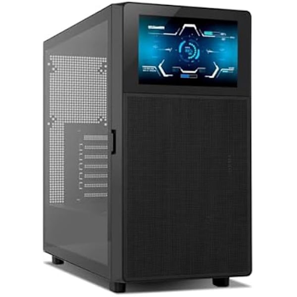 PC-kotelo - NOX XTREME PRODUCTS - Hummer BIOS - ATX M-ATX ITX - LCD-näyttö 8'' - Karkaistusta lasista valmistettu paneeli musta