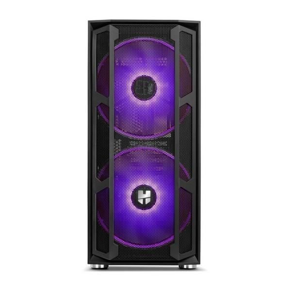 Boîtier Demi Tour Micro ATX - Mini ITX - ATX NOX NX Hummer Nova RGB Ø 20 cm Sort