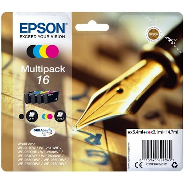 Epson PACK PLUME 4CL blækpatron