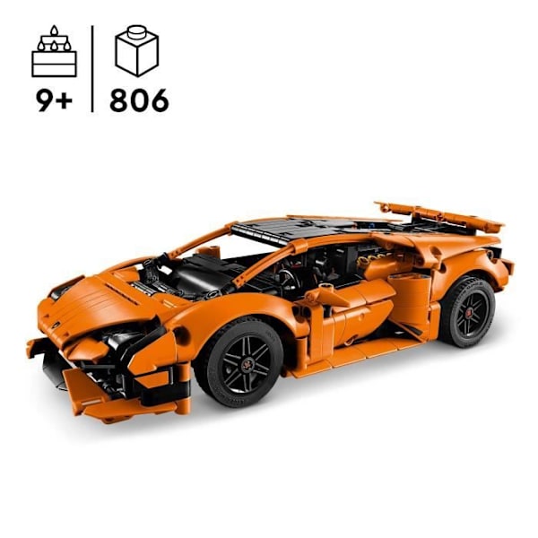 LEGO® Technic 42196 Exclu Cdiscount Lamborghini Huracán Tecnica orange Leksakbil För Barn från 9 År Orange