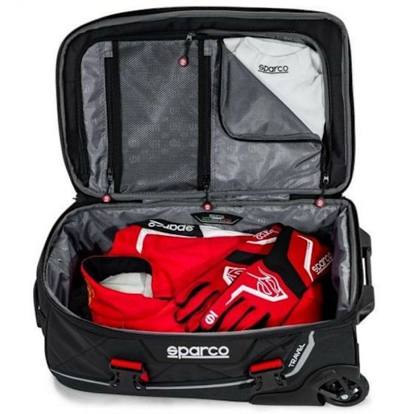 Sparco rejsetaske - S016438NRSI - Sort/sølv rejsetaske