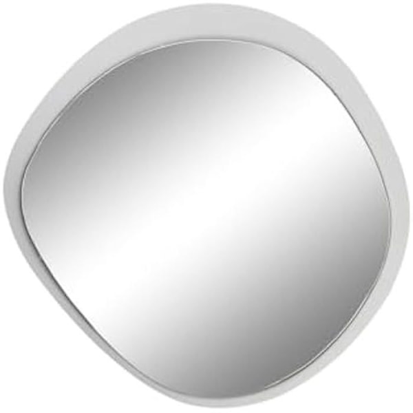 Väggspegel - HOME ESPRIT - Urban - Vit metall - 67 x 64,5 x 9,5 cm - Modern design Flerfärgad