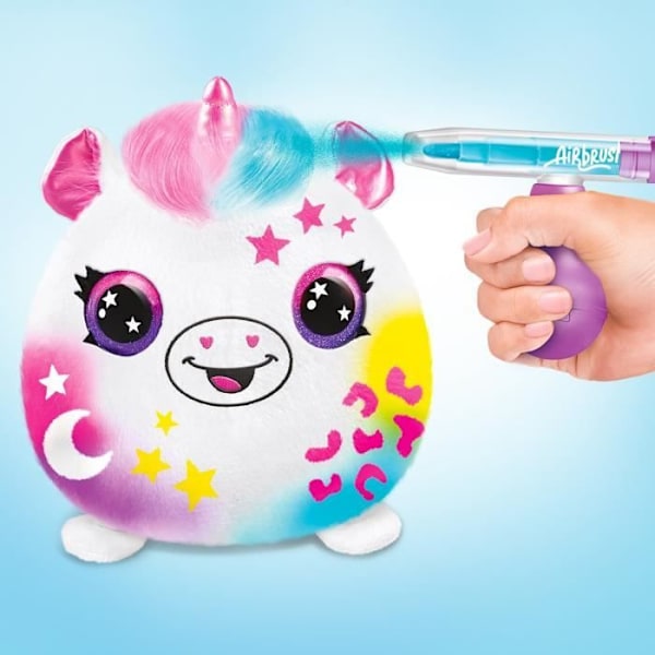 Personaliserbar Plysj Airbrush Plush Baril Squishy - Canal Toys - Kreative fritidsaktiviteter for børn fra 6 år Flerfarvet