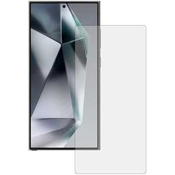 Skærmbeskytter - KSIX SMART YOUR TECH - Galaxy S24 Ultra 5G - 9H hærdet glas - Sort kant - Dobbeltklæbende
