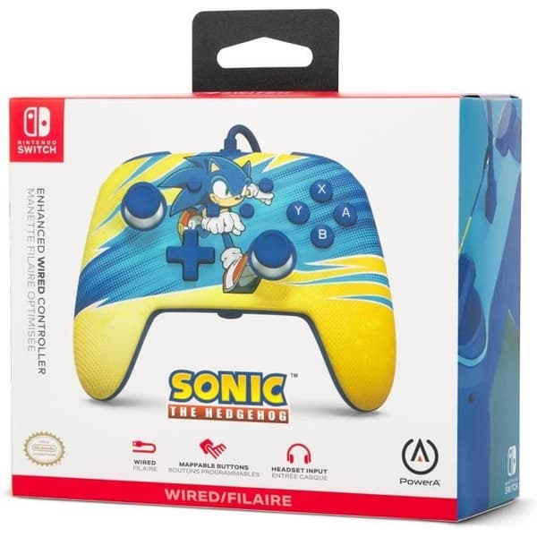 Langallinen ohjain - POWER A - Nintendo Switch - Sonic Boost