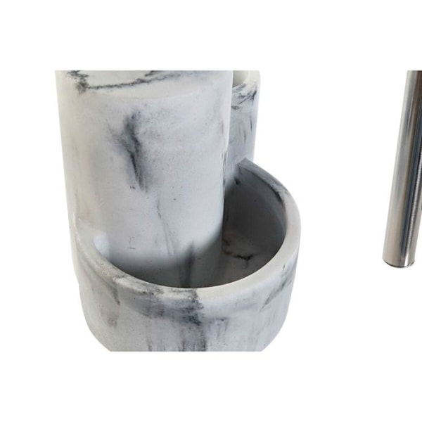 Sæbedispenser i rustfrit stål og harpiks DKD Home Decor Vit