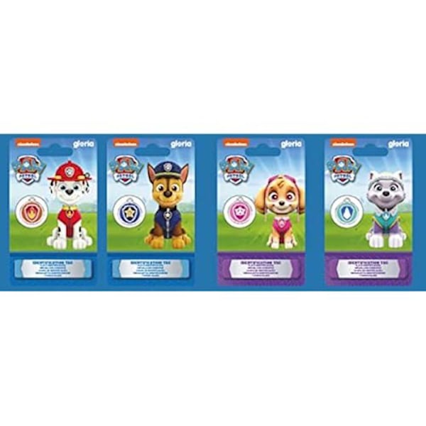 Identifikationsskilt - PAW PATROL - Chase - Kan tilpasses - Modstandsdygtig - Farverig Flerfärgad