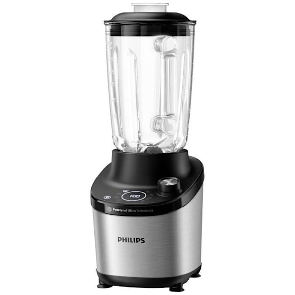 Blenderskål - Philips - HR3760-00 - 1500 W - 2 L - Rustfrit stål