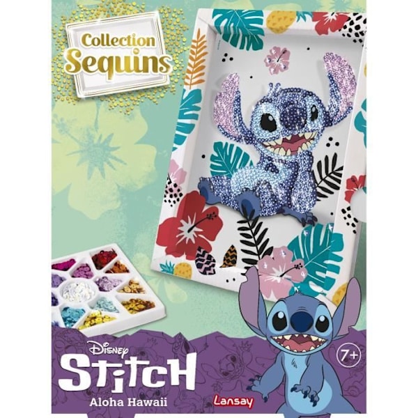 Samling med perler STITCH, Kreationsspil, Disney Stitch sæt, Fra 7 år, LANSAY FLERFÄRGAD