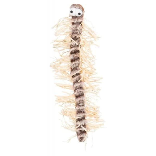 Tusenfoting, plysch-raffia - 33 cm