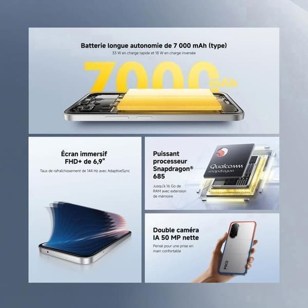 POCO M7 Hopea 8 GO + 256 GO