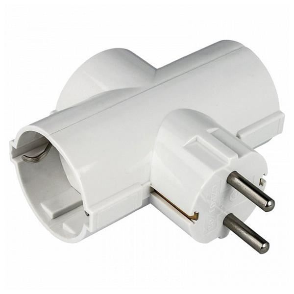 Verkkosovitin - NIMO - MELO28 - 16A - 250V - Valkoinen
