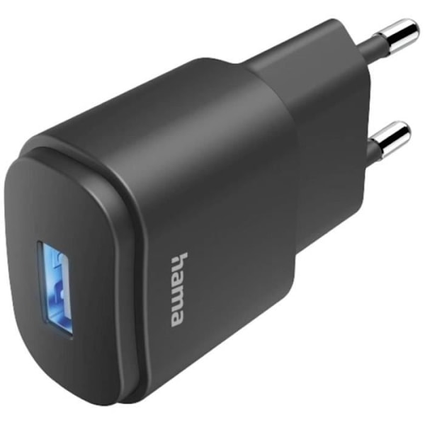 Inomhus USB-laddare - HAMA - 00201644 - Utström 1200 mA - Vit Svart
