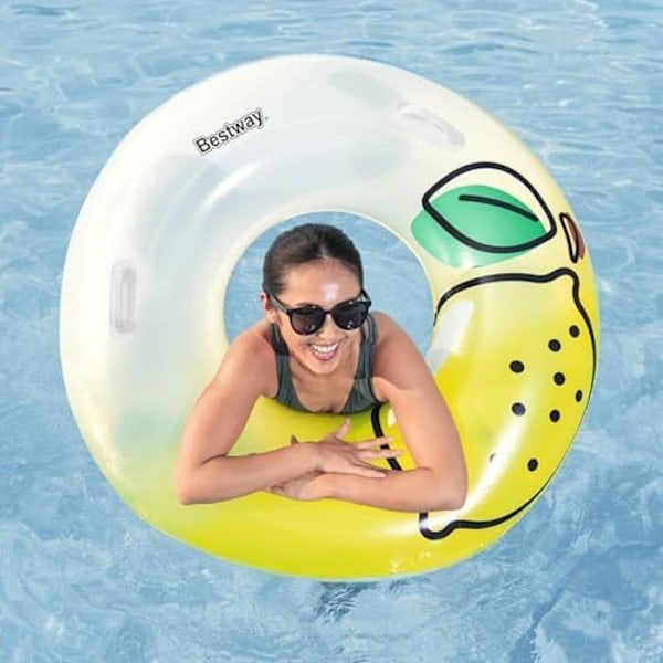 Bouée - BESTWAY - Citron Fresh Squeezed - 99 cm - Gul - För barn från 6 år Gul