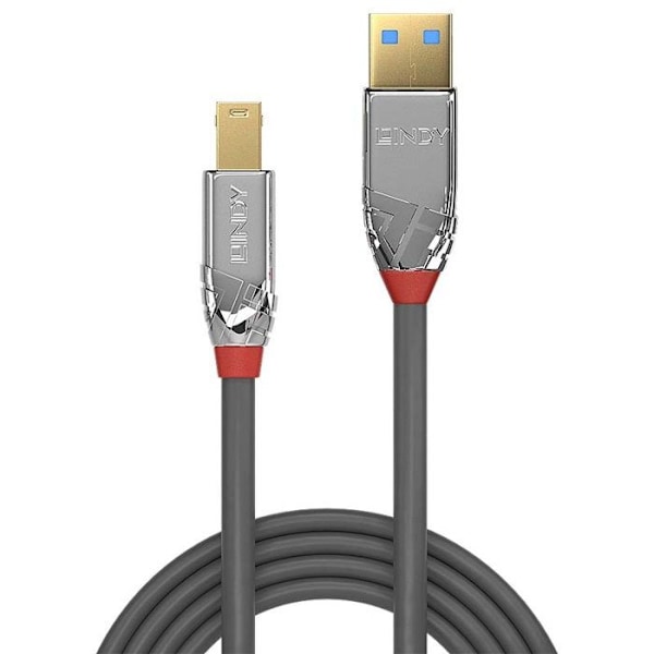 USB 3.0 kabel - LINDY - Cromo Line - 2m - 5Gbit/s overførsel - Guldbelagte stik
