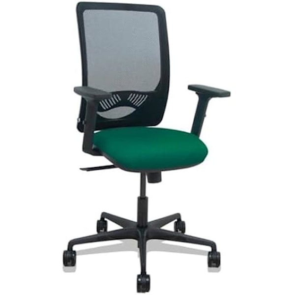 Kontorstol - PIQUERAS Y CRESPO - Model Brazos - Ergonomisk - 2D Armlæn - Sort mesh ryg støtte Svart