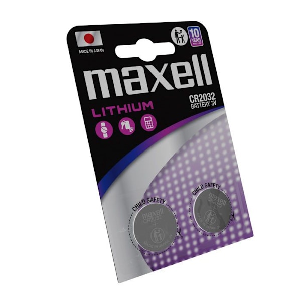 Pinojen litiumparistot CR2032 (2×1) MAXELL
