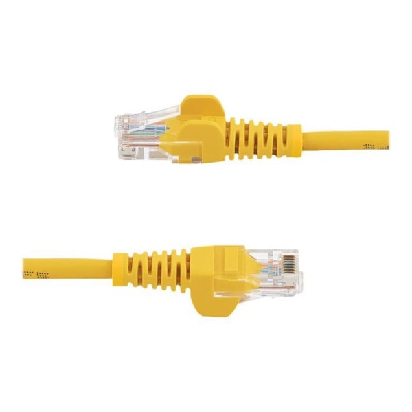 STARTECH 3m koukuton Cat5e UTP-verkkokaapeli - Anti-Snag RJ45 Ethernet-johto - M/M - keltainen