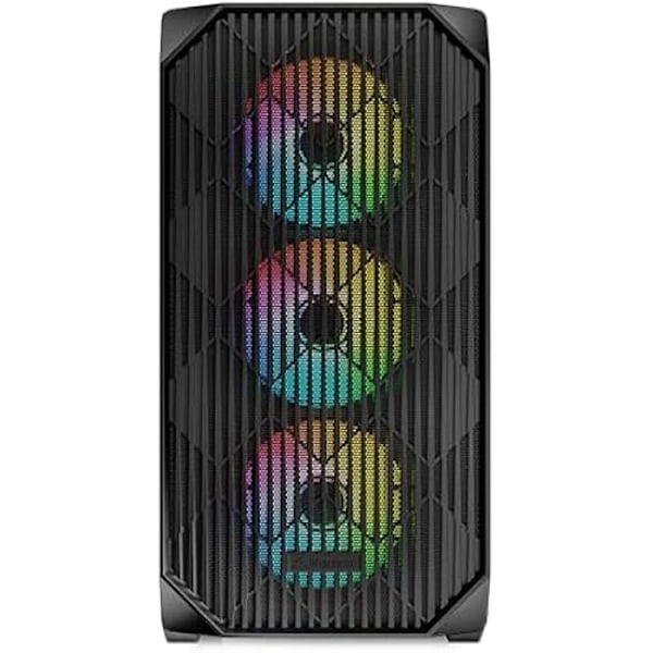 PC-chassi mATX - SHARKOON - MK3 RGB - Härdat glas - 4 förinstallerade fläktar - USB-C