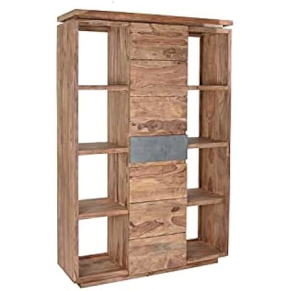 Hylla - DKD Heminredning - Standard - Trä - Brun - 39x36x38 cm kastanj