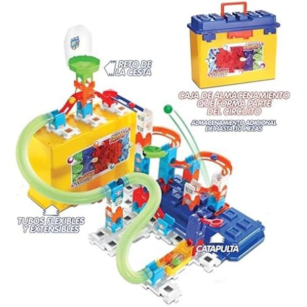 Marble Rush interaktiv marmorbana med väska - VTECH - 70 stycken - För barn färgrik