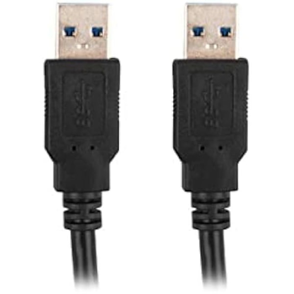LANBERG USB 3.0 -kaapeli - MALE/MALE 1,8M - musta