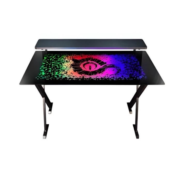 Spillebord - TALIUS - Warship X1 RGB - Sort - 1200x600 mm - LED RGB 7 farver Svart