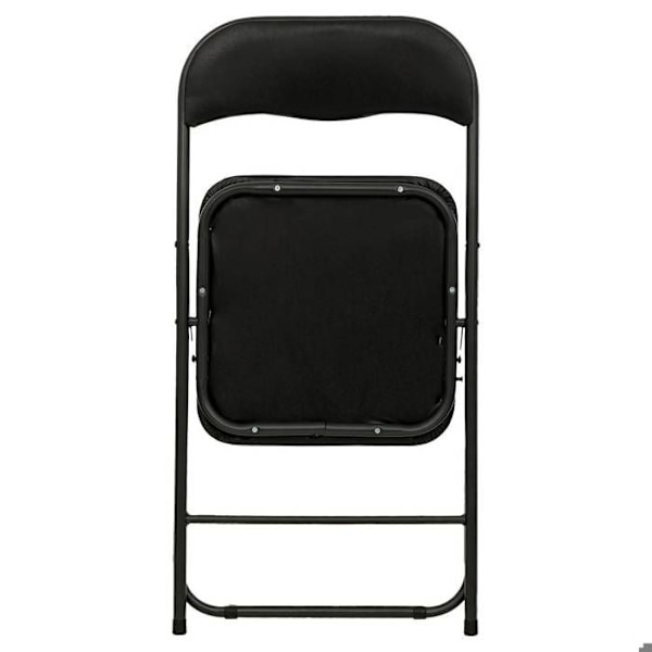 Sammenklappelig stol i PVC - Basic - Sort - H 79 cm Svart