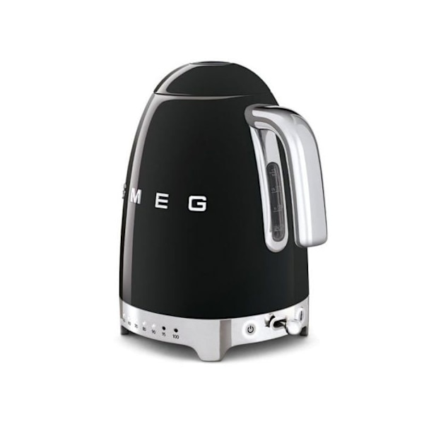 SMEG 50'er-kedel KLF04BLEU - 1,7L - 2400W - Sort Svart