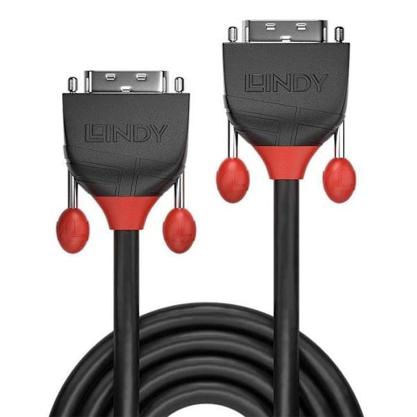 LINDY Câble DVI-D Single Link - Sort linje - 3m