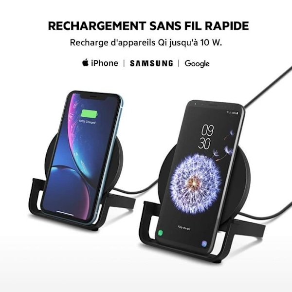 BELKIN - lader - INDUC STANDLADER 10W SORT Svart