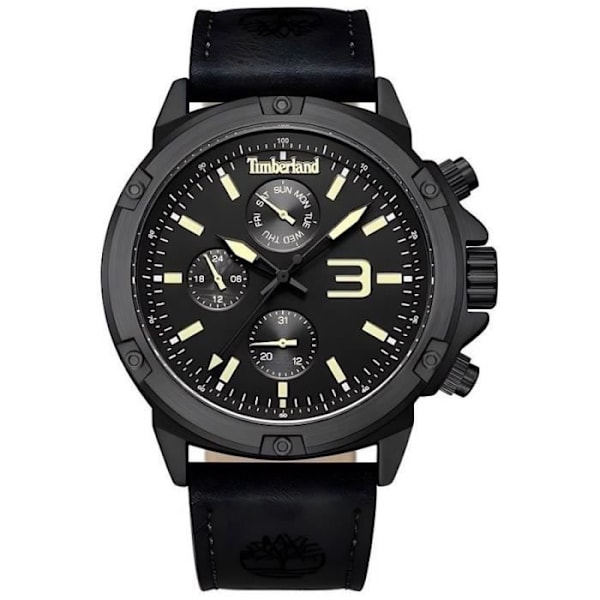 Ur - Timberland - TDWGF9002904 - Rustfrit stål - Læder - Sort Svart